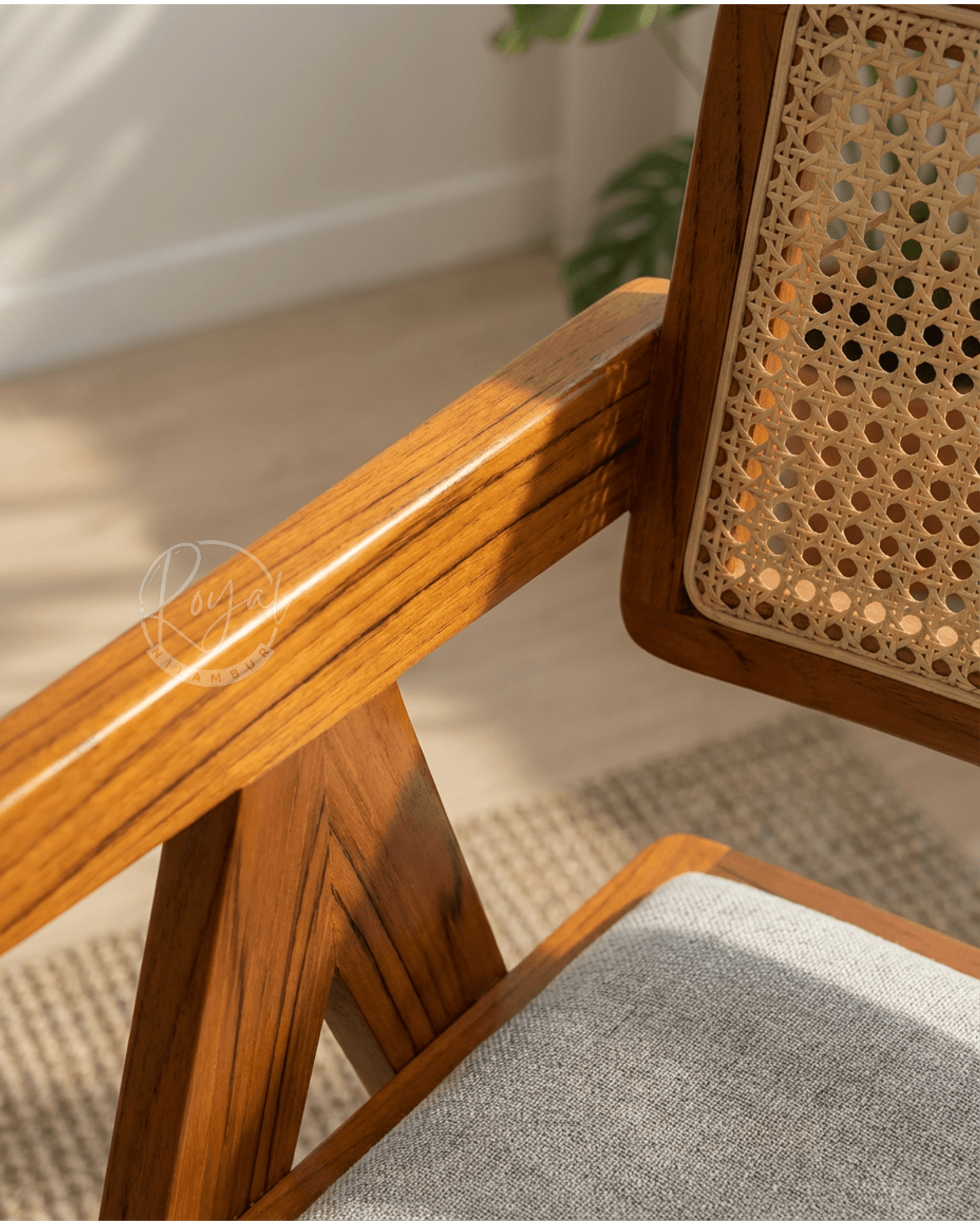 Royal Teakon Nilambur Teak Chair