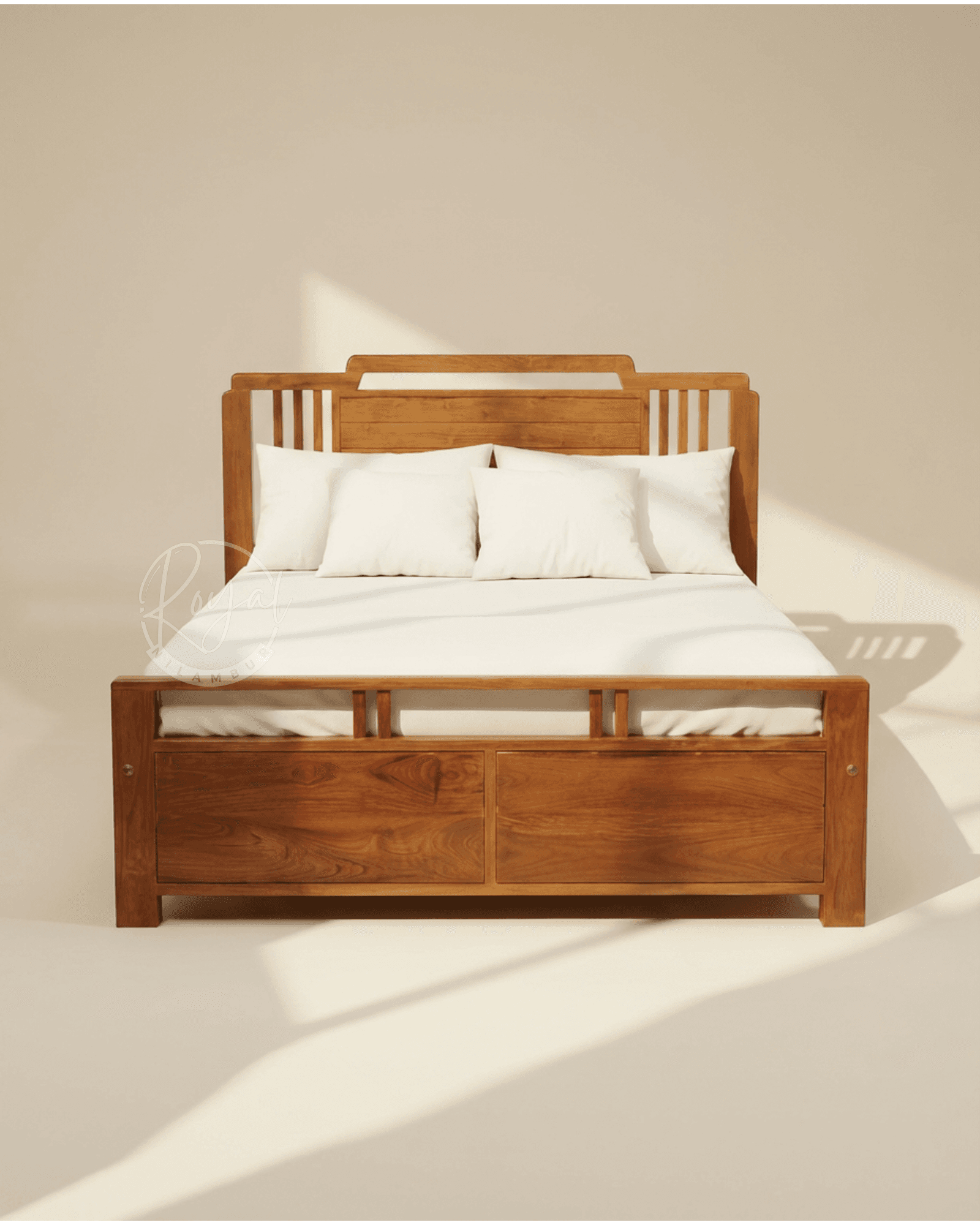Royal Arsh Nilambur Teak Wood Cot