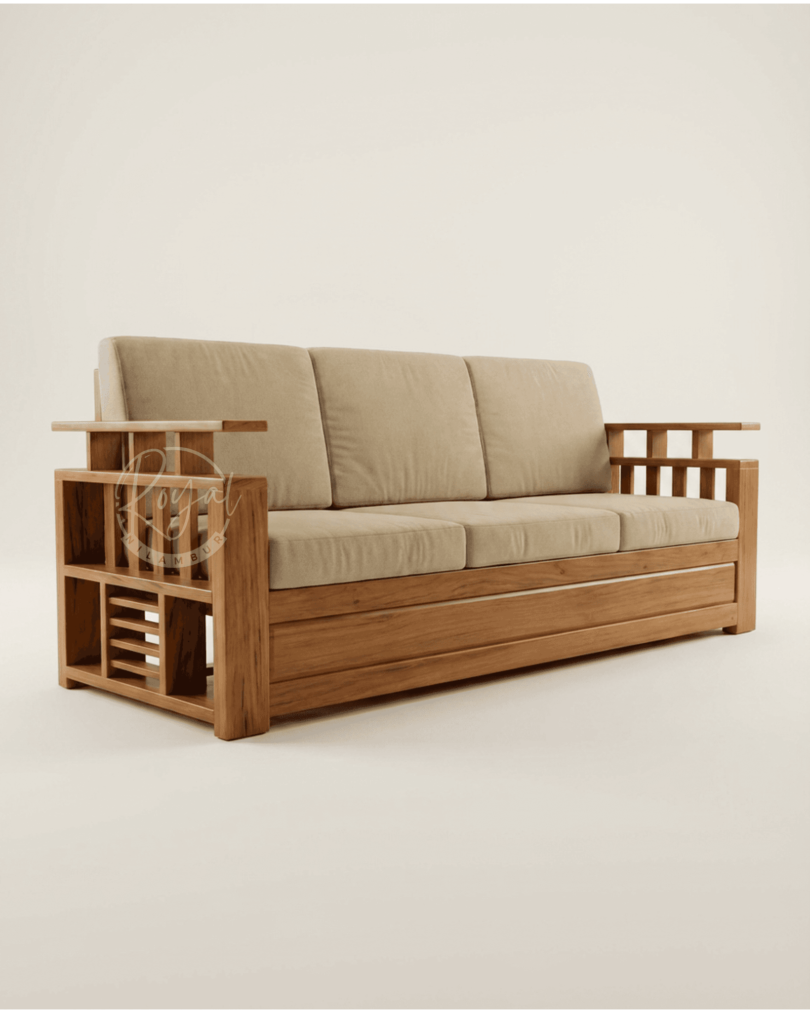 Royal Adrika Nilambur Teak Wood Sofa Set
