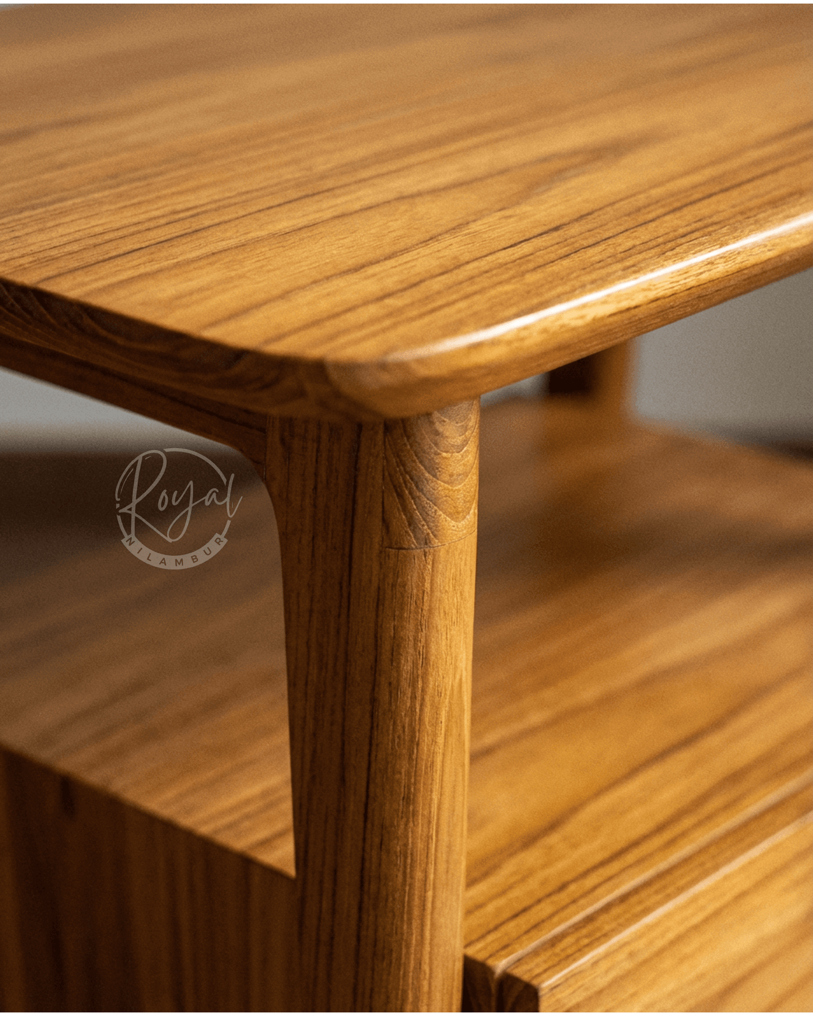 Royal Avrix Nilambur Teak Wood Cot Box