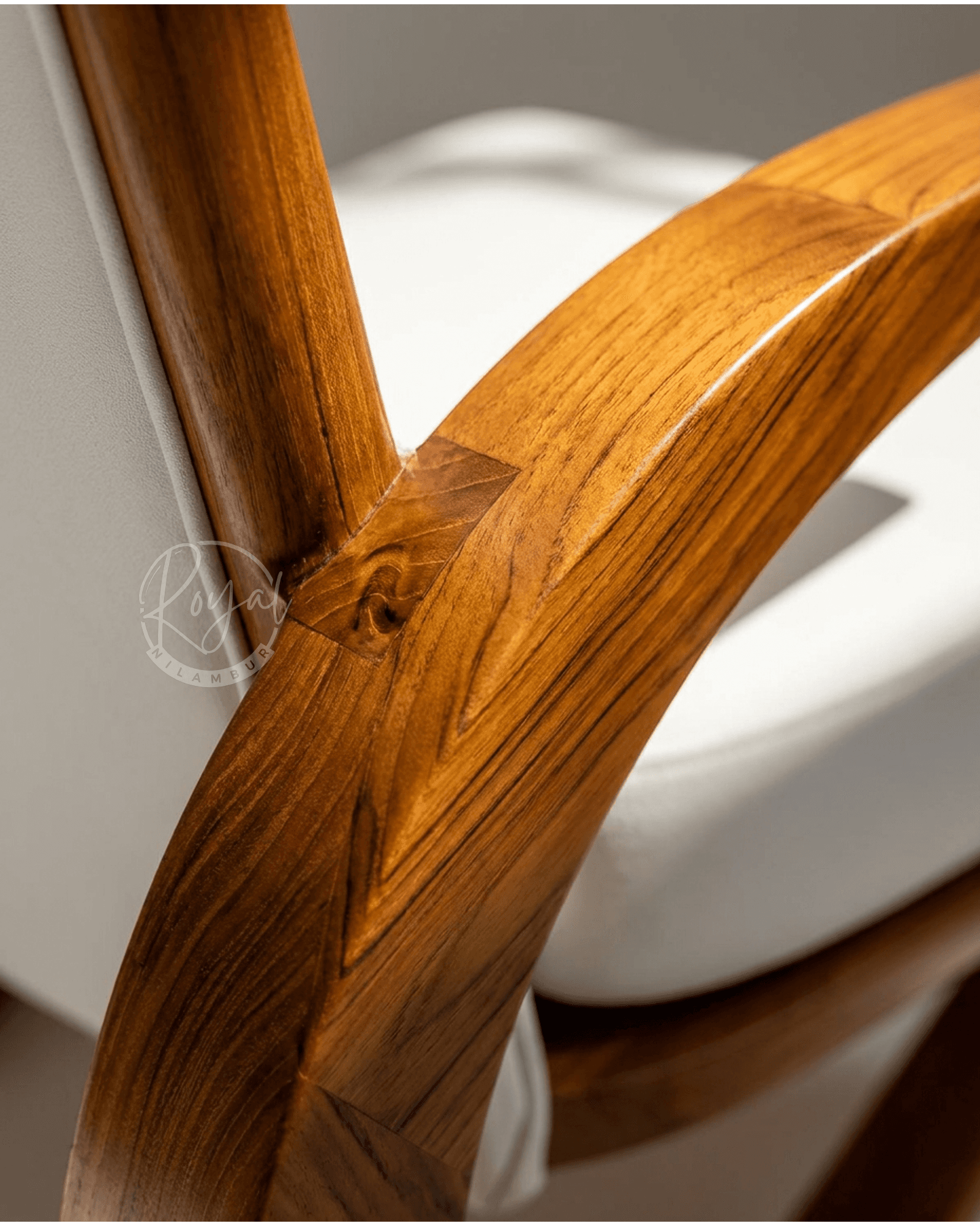 Royal Loryn Nilambur Teak Wood Arm Chair