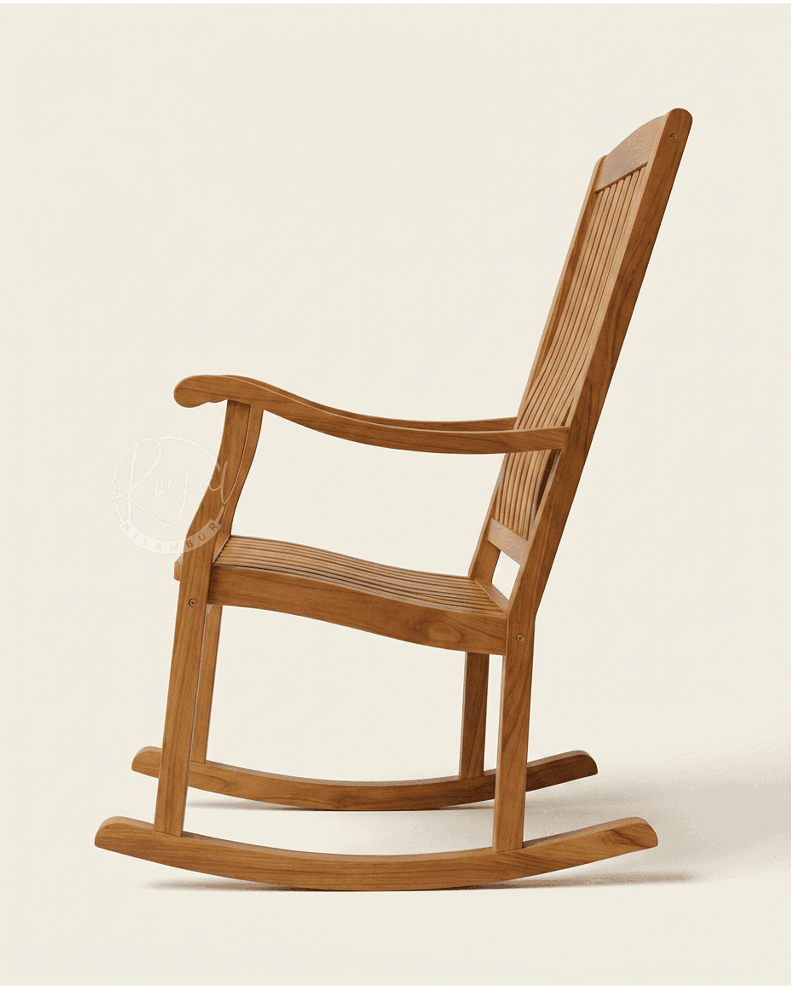 Royal Rajavyx Nilambur Teak Wood Rock Chair