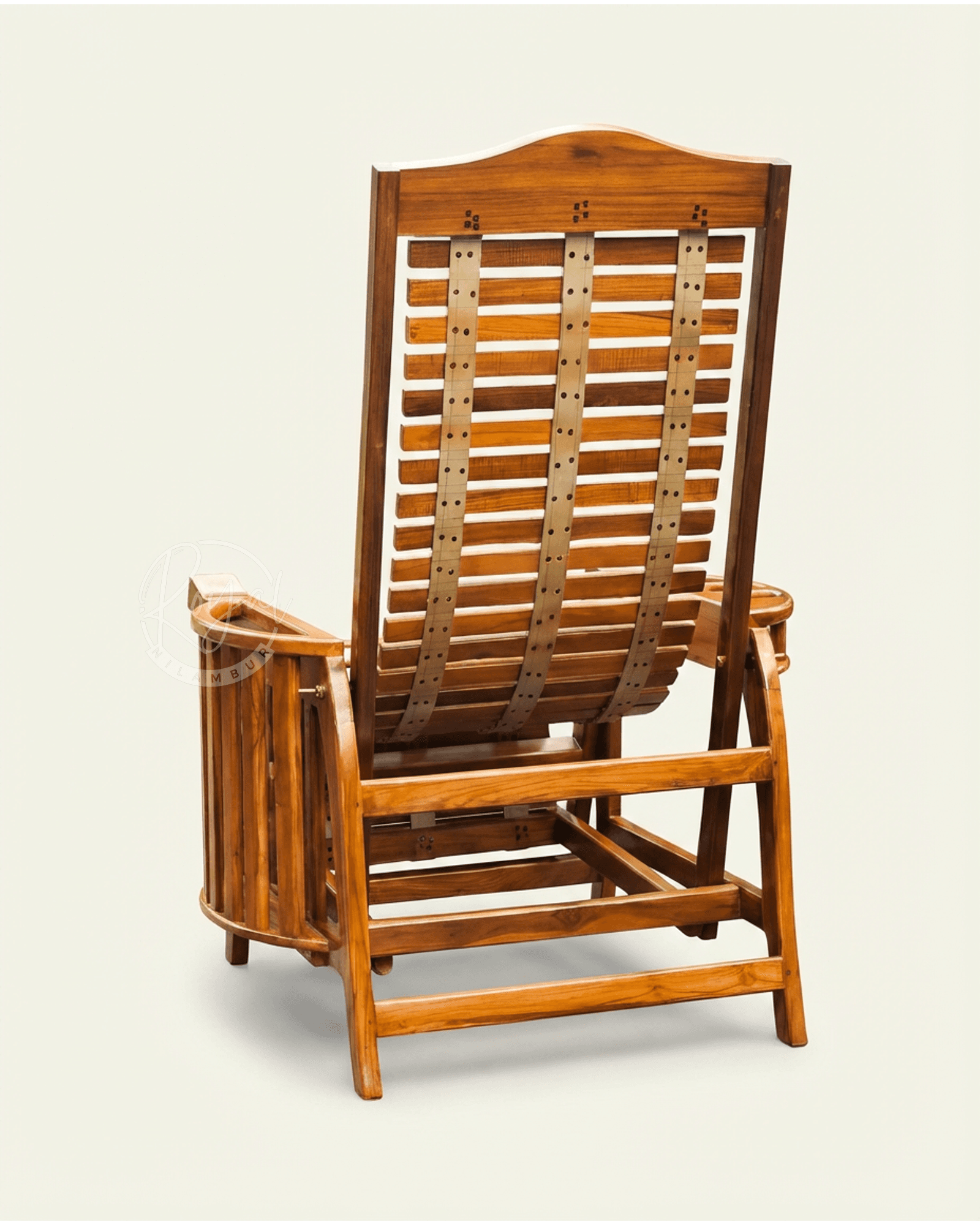 Royal Veyora Nilambur Teak Wood Easy Chair