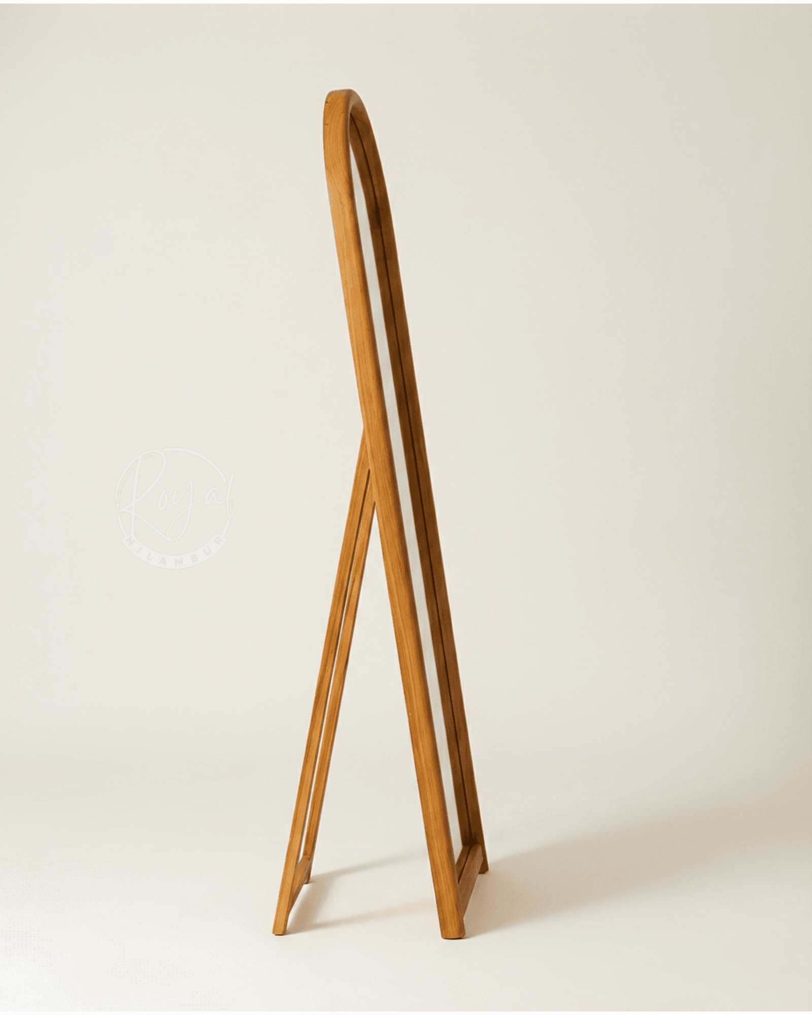 Royal Thanvish Nilambur Teak Wood Floor Mirror