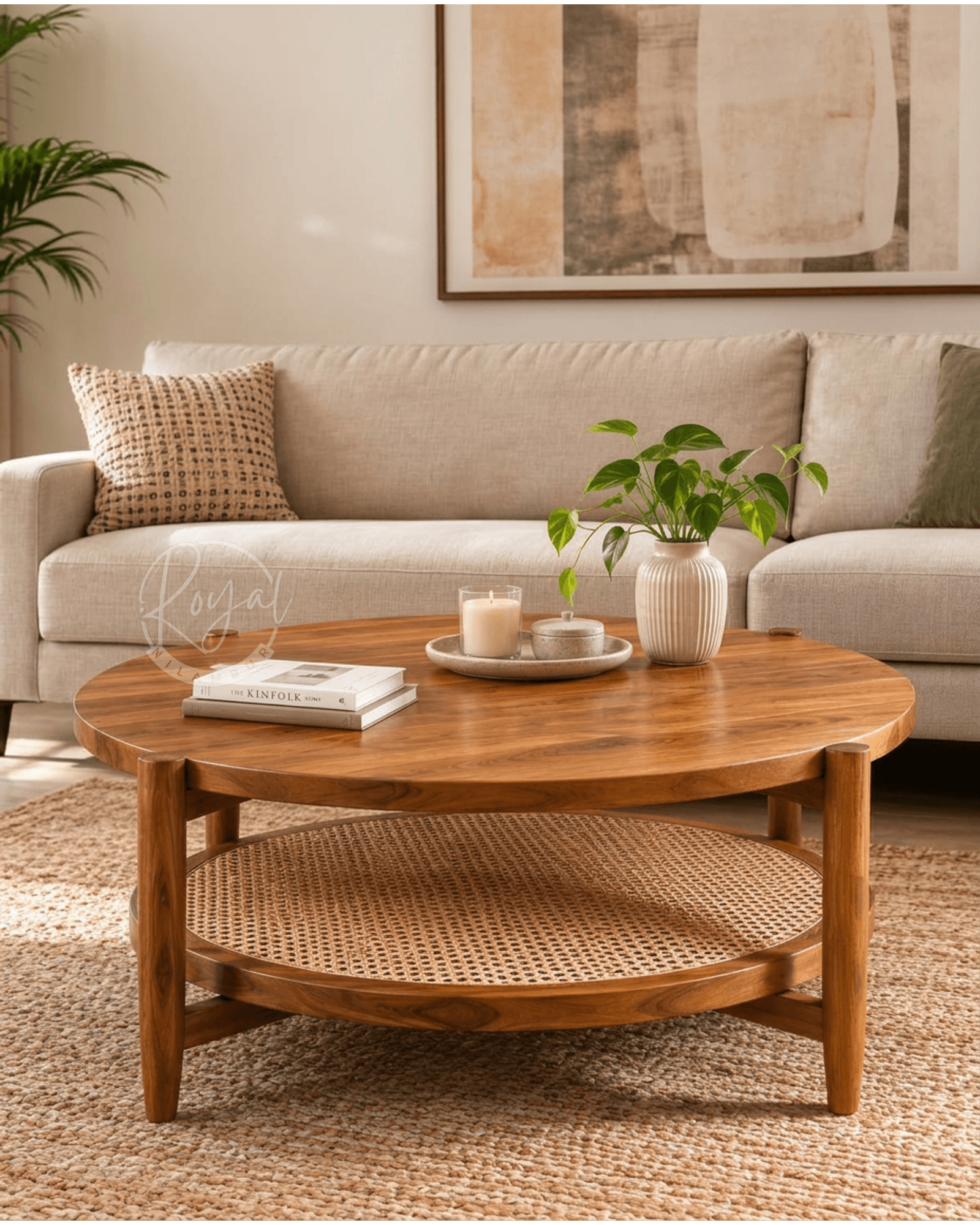 Royal Vydra Nilambur Teak Coffe Table