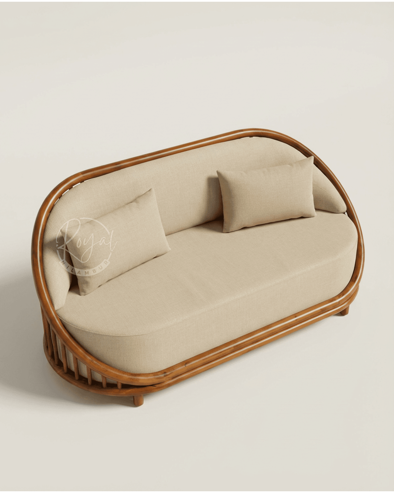 Royal Luxon Nilambur Teak Wood Sofa Set