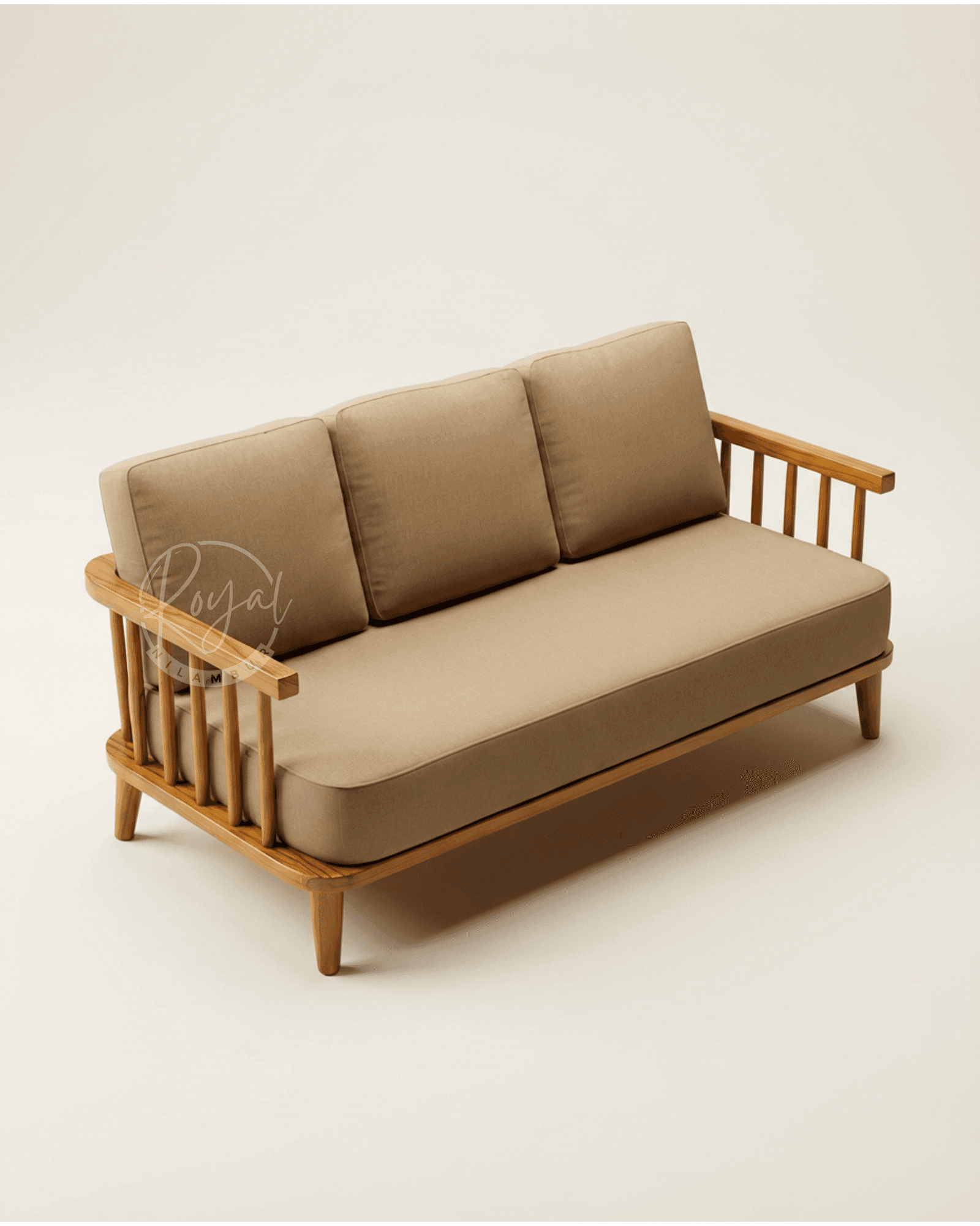 Royal Elvorn Nilambur Teak Wood Sofa Set