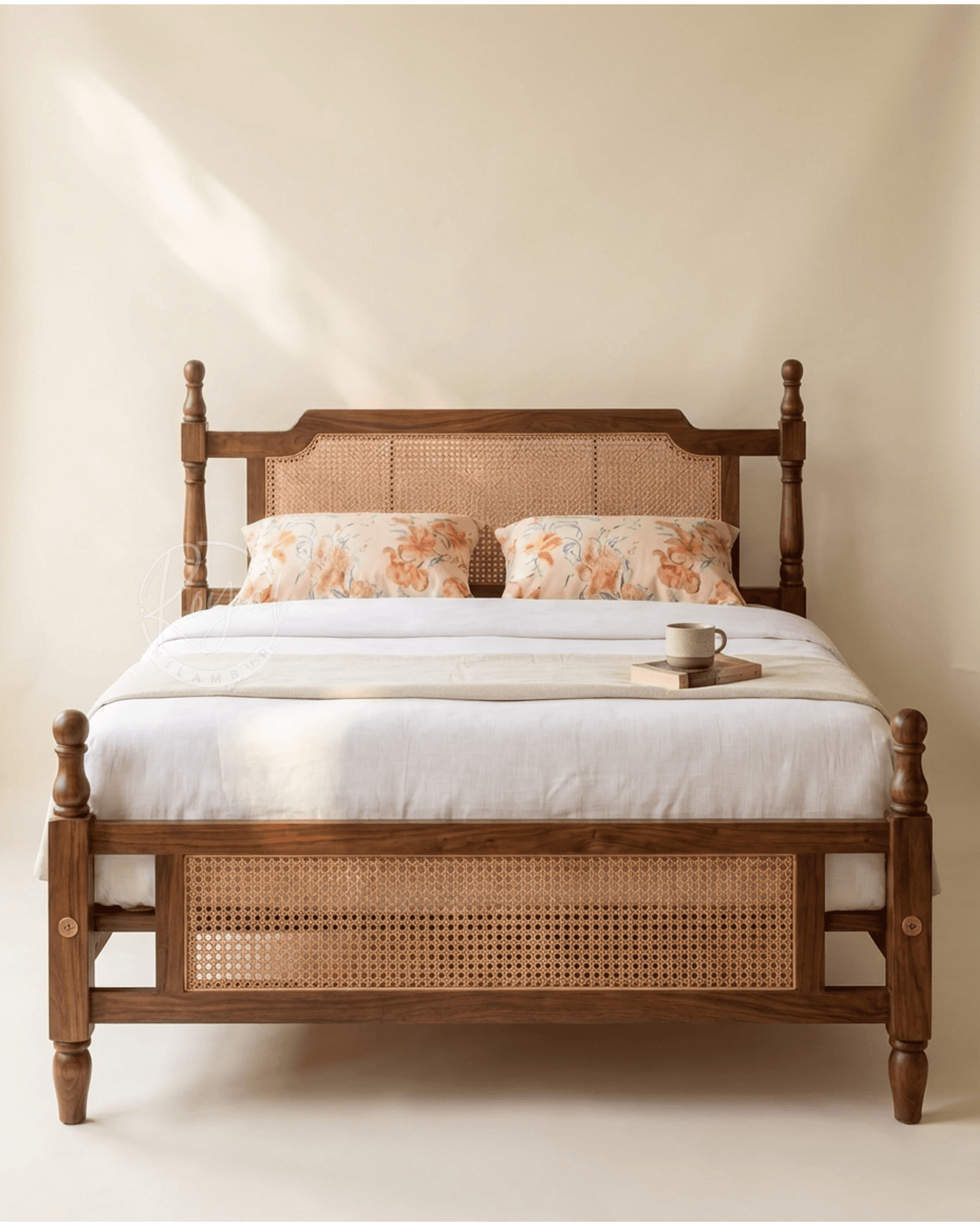 Royal Ashron Nilambur Teak Wood Cot