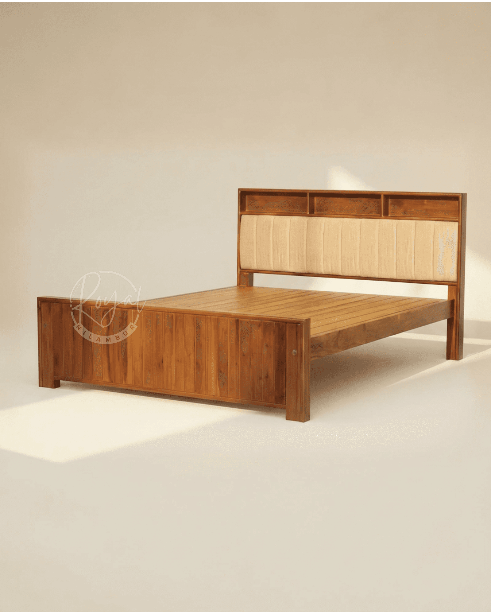 Royal Elyon Nilambur Teak Wood Cot