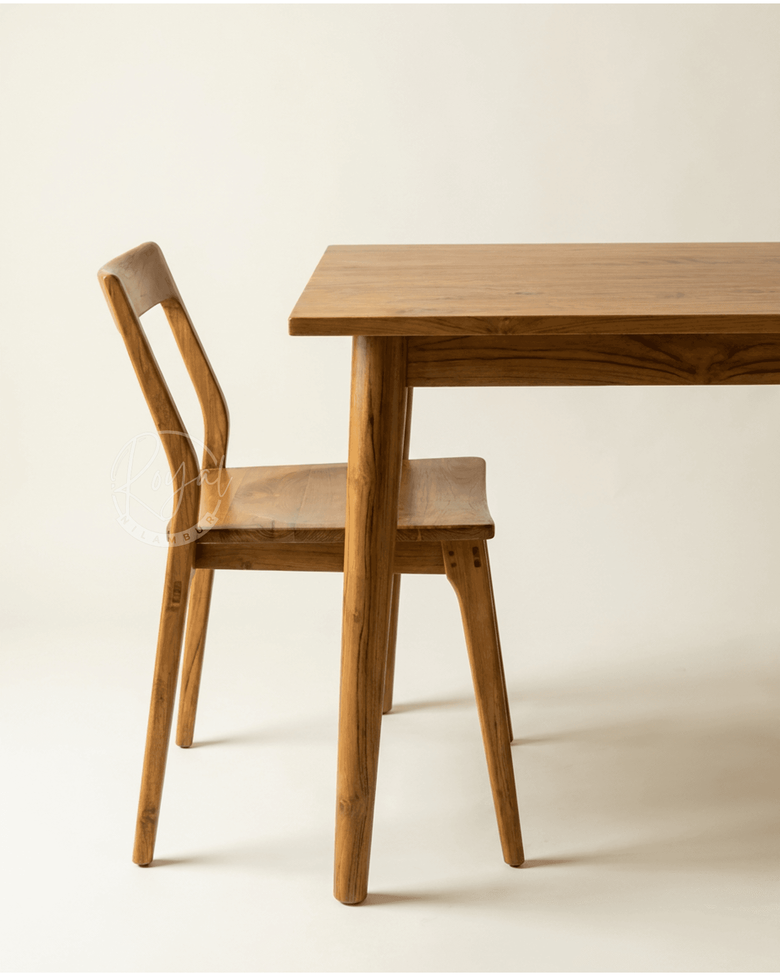 Royal Arvican Teak Wooden Cane Dining Set