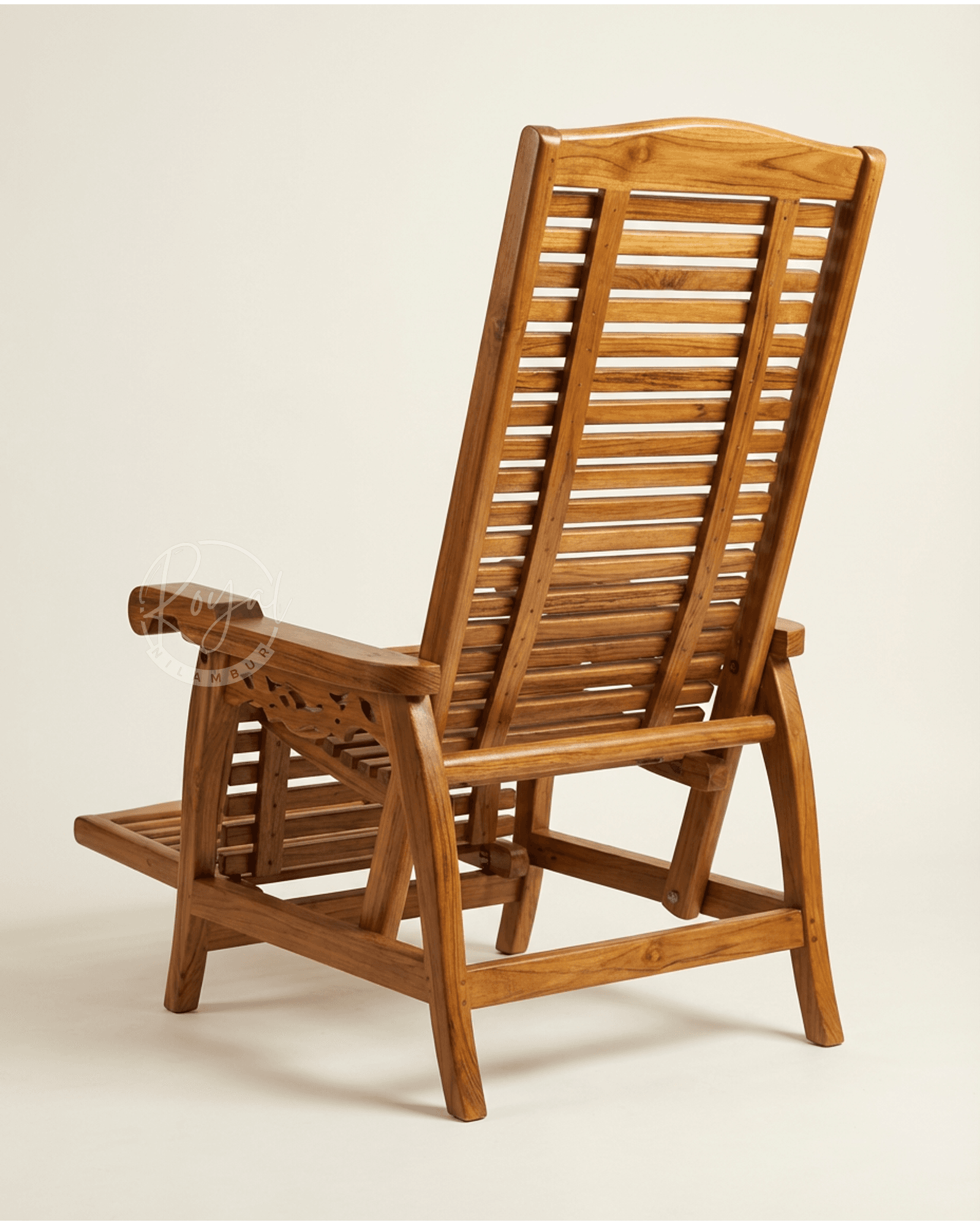 Royal Sumrida Nilambur Teak Wood Easy Chair