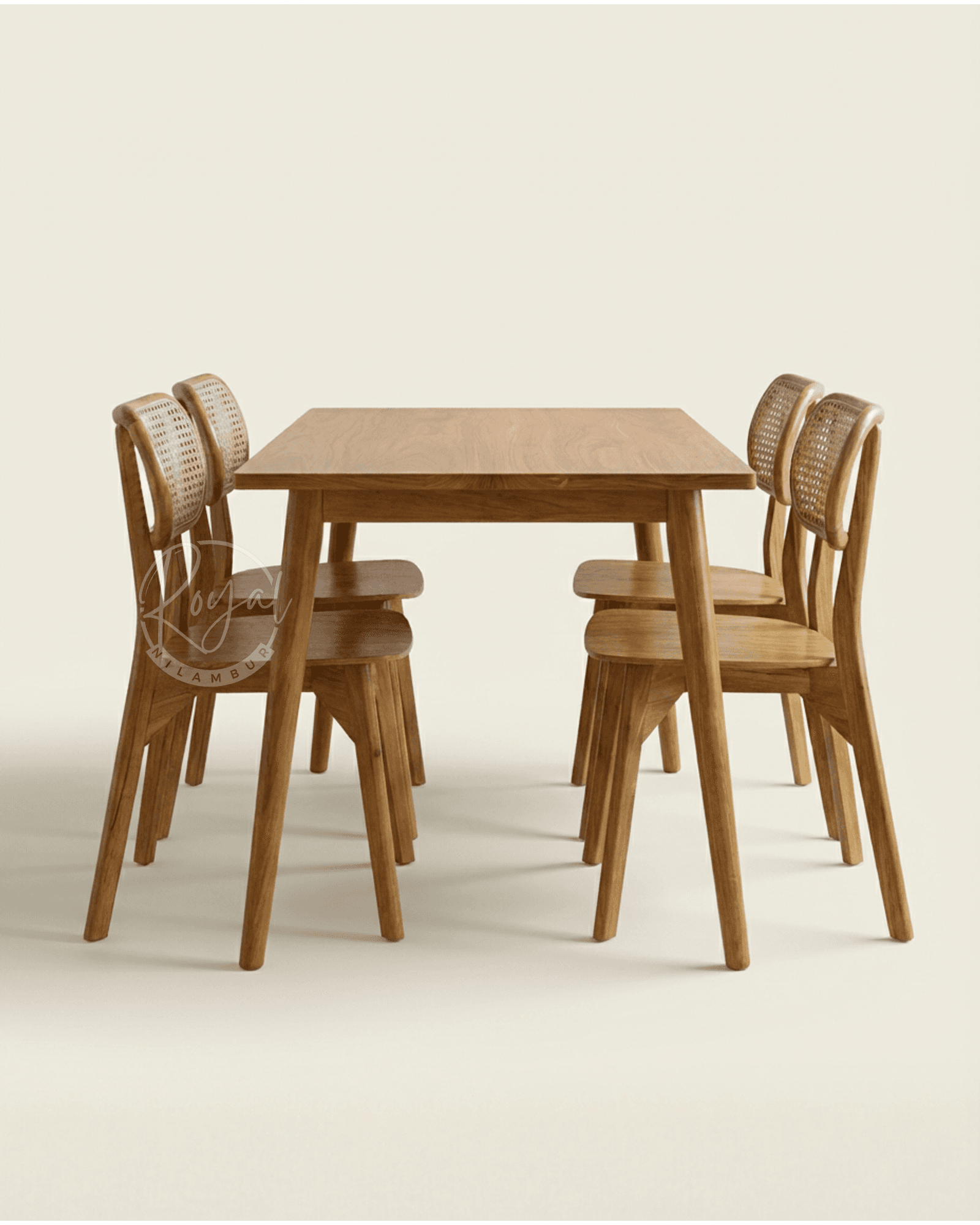 Royal Vyrona Nilambur Teak Wood Dining Table