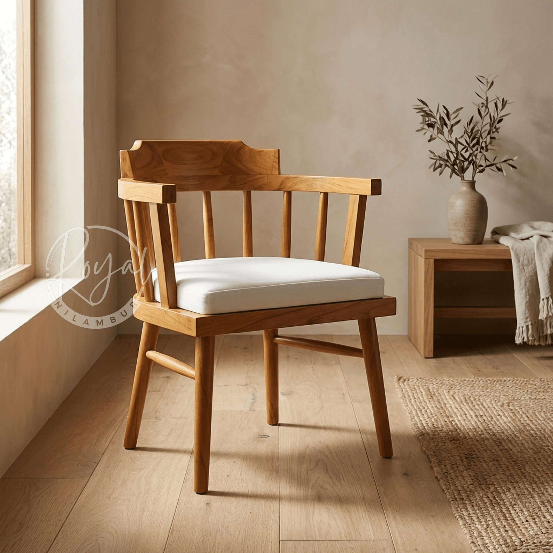Royal Nilux Nilambur Teak Wood Chair
