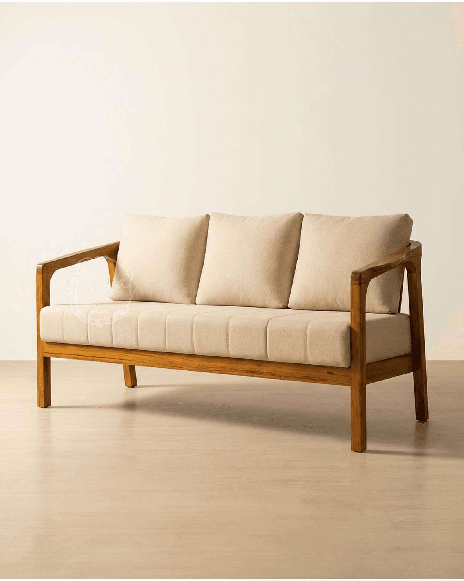 Royal Tavron Nilambur Teak Wood Sofa Set
