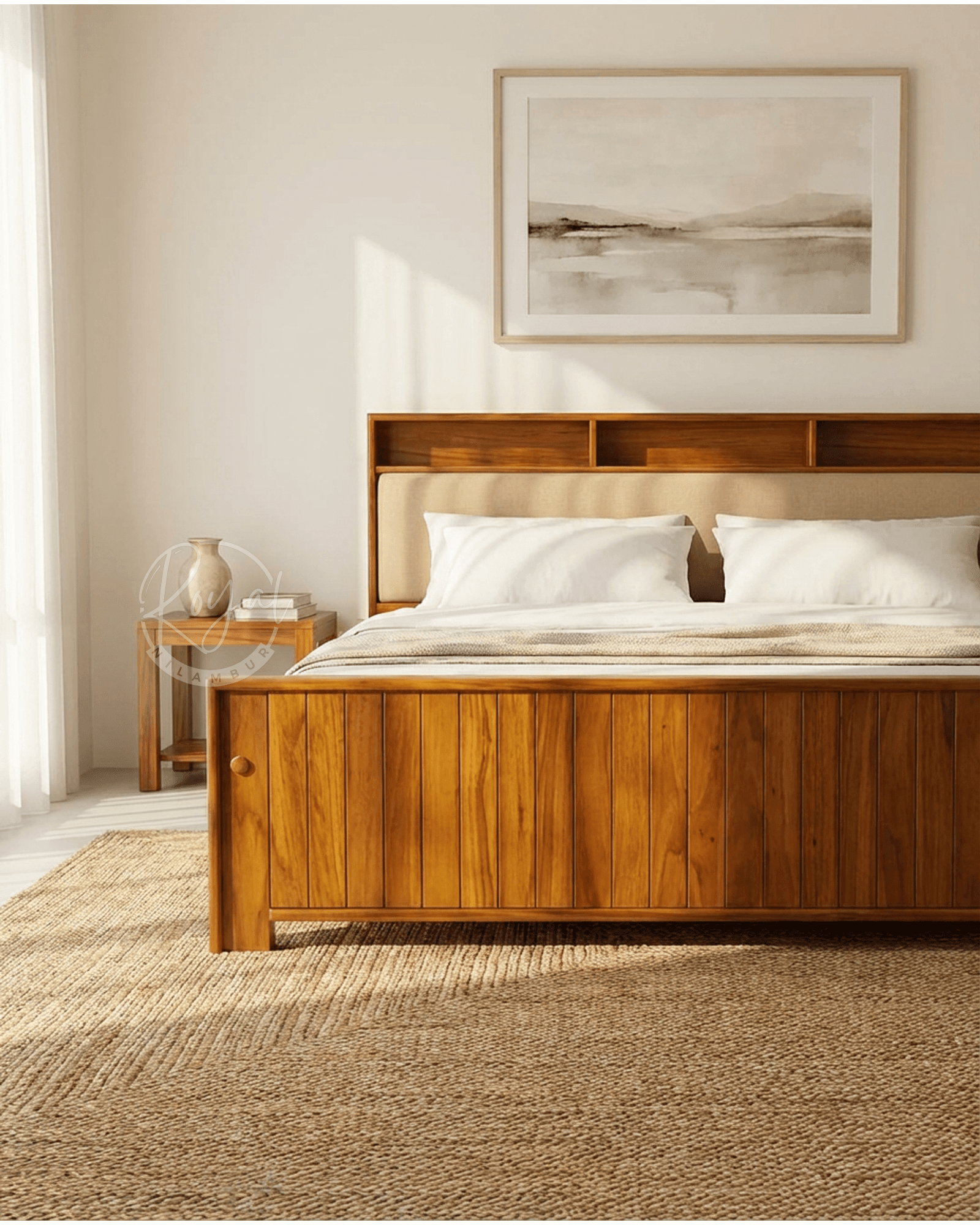 Royal Elyon Nilambur Teak Wood Cot