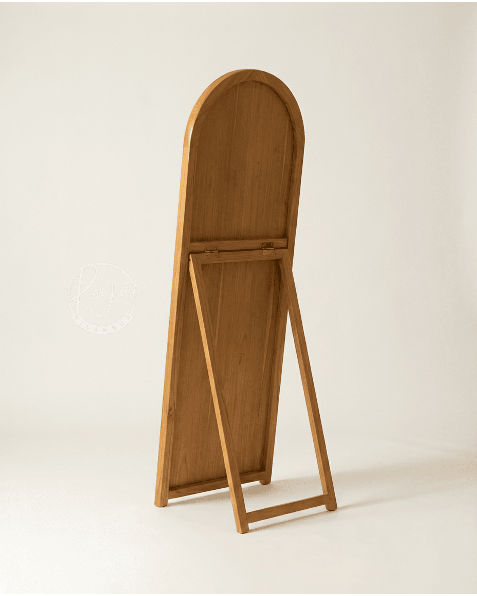 Royal Thanvish Nilambur Teak Wood Floor Mirror