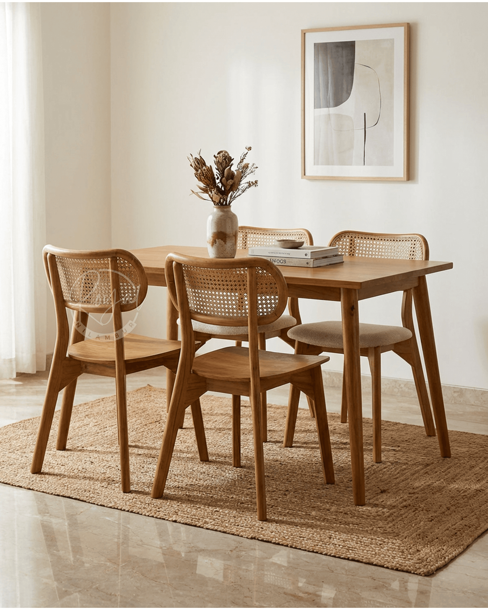 Royal Vyrona Nilambur Teak Wood Dining Table