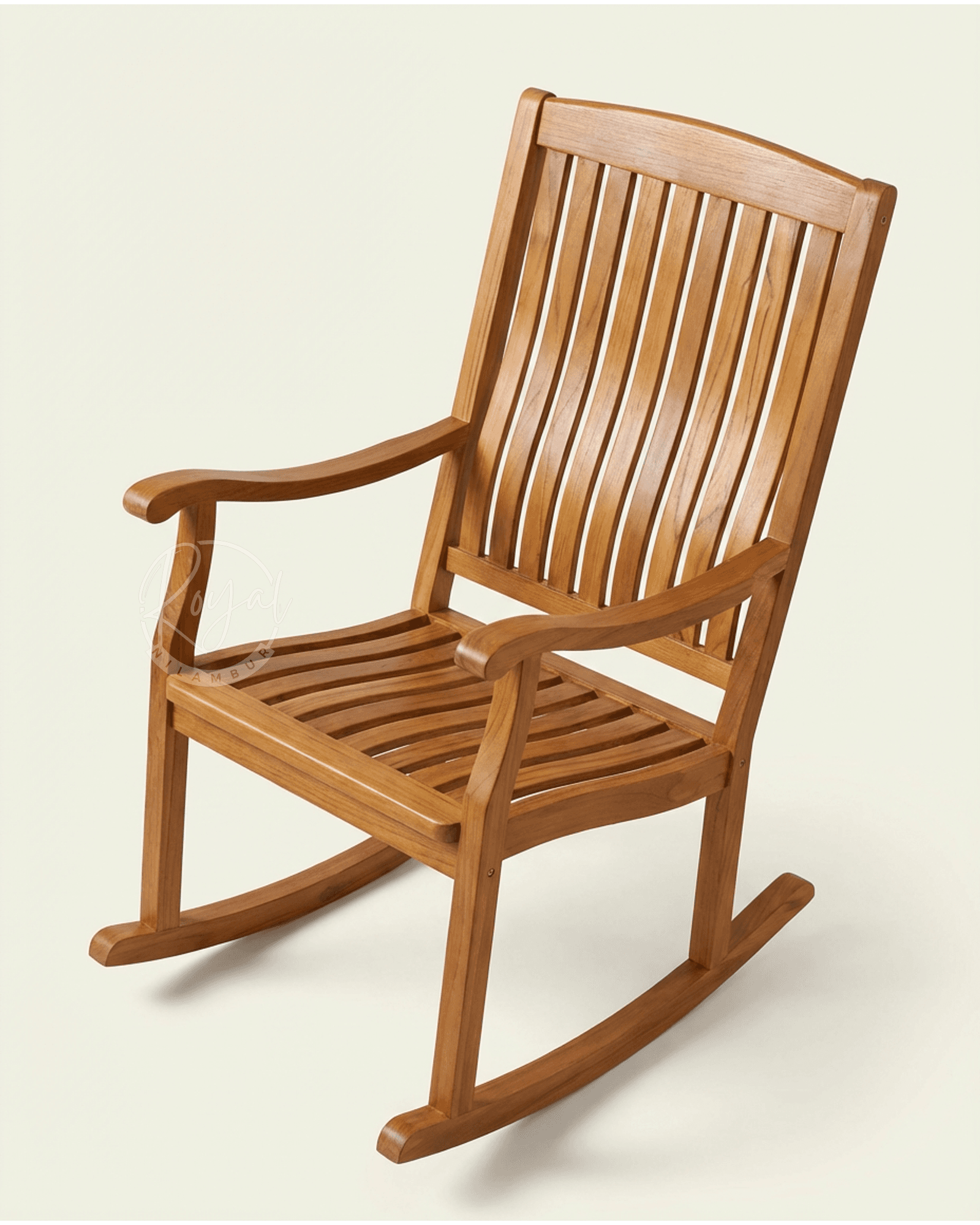 Royal Rajavyx Nilambur Teak Wood Rock Chair